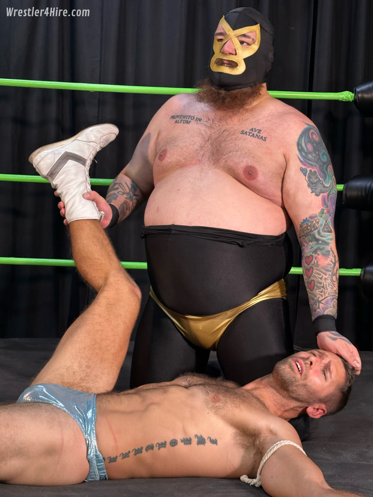 HAIRY HUNK HUMBLED & SQUASHED: Blayne vs. Golden Terror