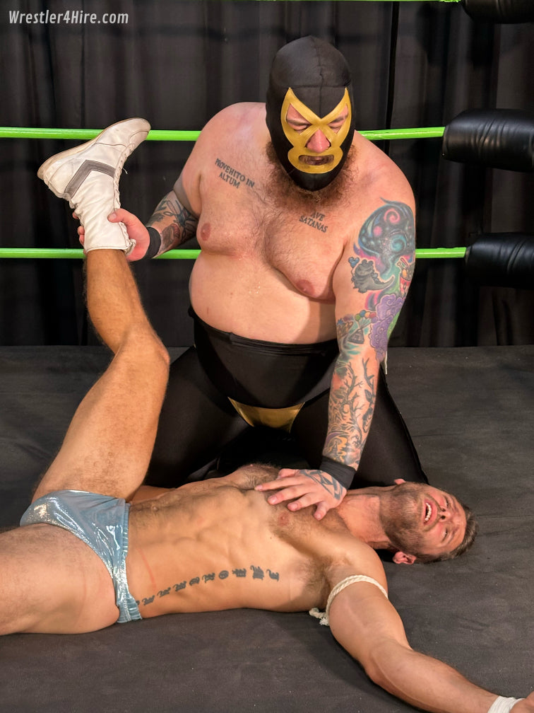HAIRY HUNK HUMBLED & SQUASHED: Blayne vs. Golden Terror