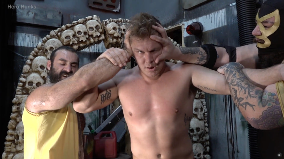 Steel Man Stripped & Double-Teamed! Steel Man vs. Golden Terror & Golden Wheeler